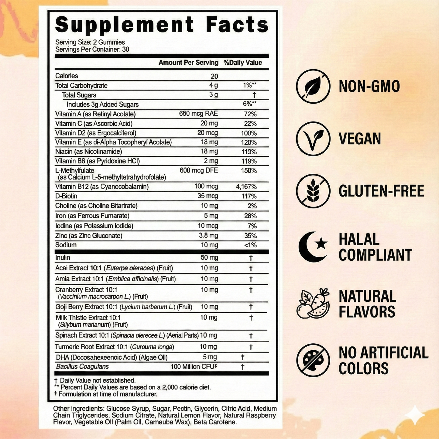 الفيتامينات المتعددة من إيفرهير - تكفي لمدة شهر