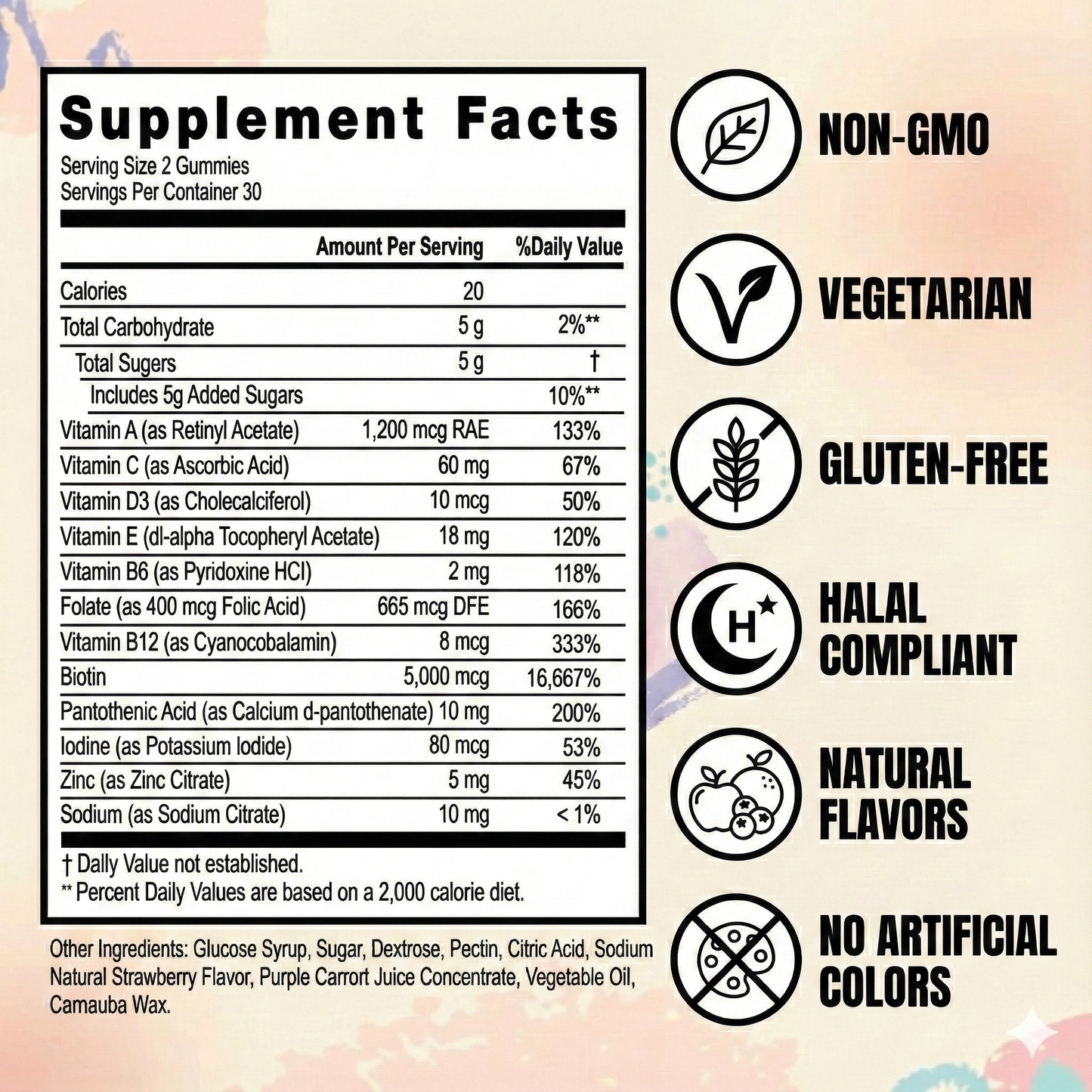 Everher Hair Vitamins Gummies - 2 Months